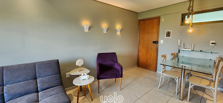 Flat 1 quarto no bairro da Jaqueira Recife
