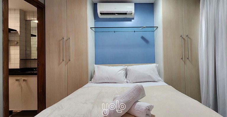 Flat 1 quarto no bairro da Jaqueira Recife