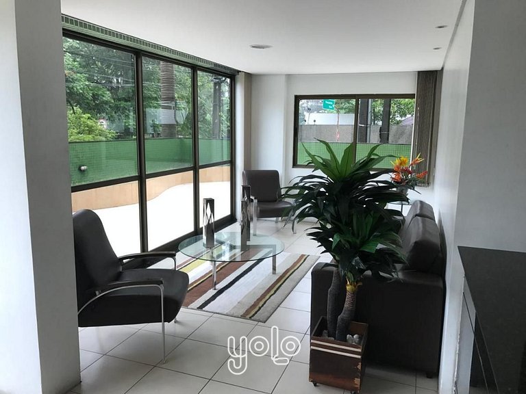 Flat 1 quarto no bairro da Jaqueira Recife