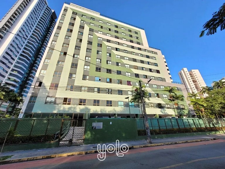 Flat 1 quarto no bairro da Jaqueira Recife