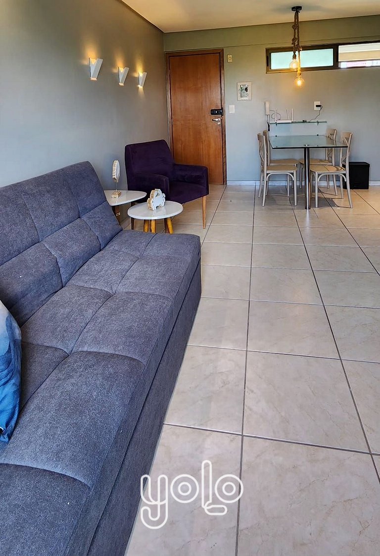 Flat 1 quarto no bairro da Jaqueira Recife