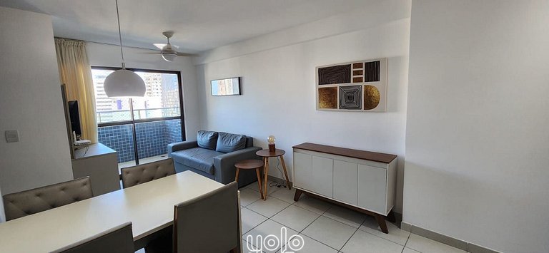 Apto completo de 2 Qtos próximo ao Shopping Recife