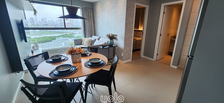 Flat 1 quarto próx ao Shopping Rio Mar Recife #808