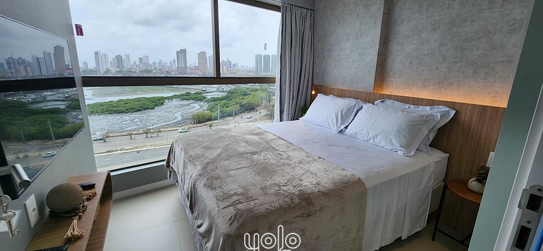 Flat 1 quarto próx ao Shopping Rio Mar Recife #808