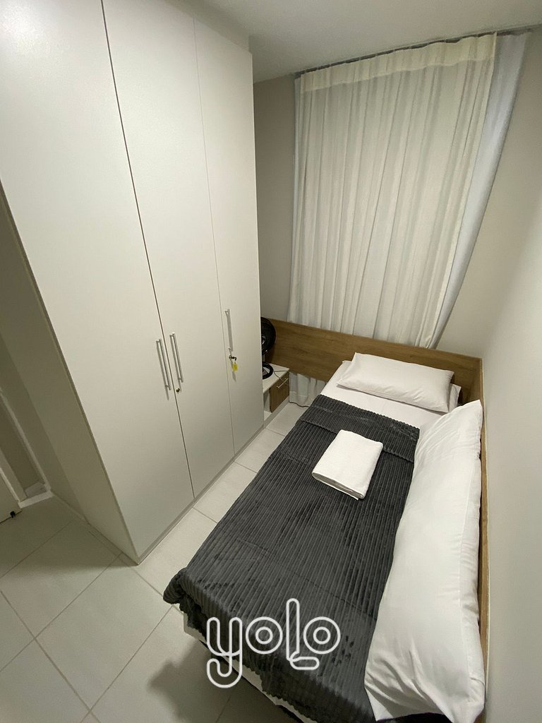 Flat 3 quartos no Muro Alto Condomínio Clube #402A