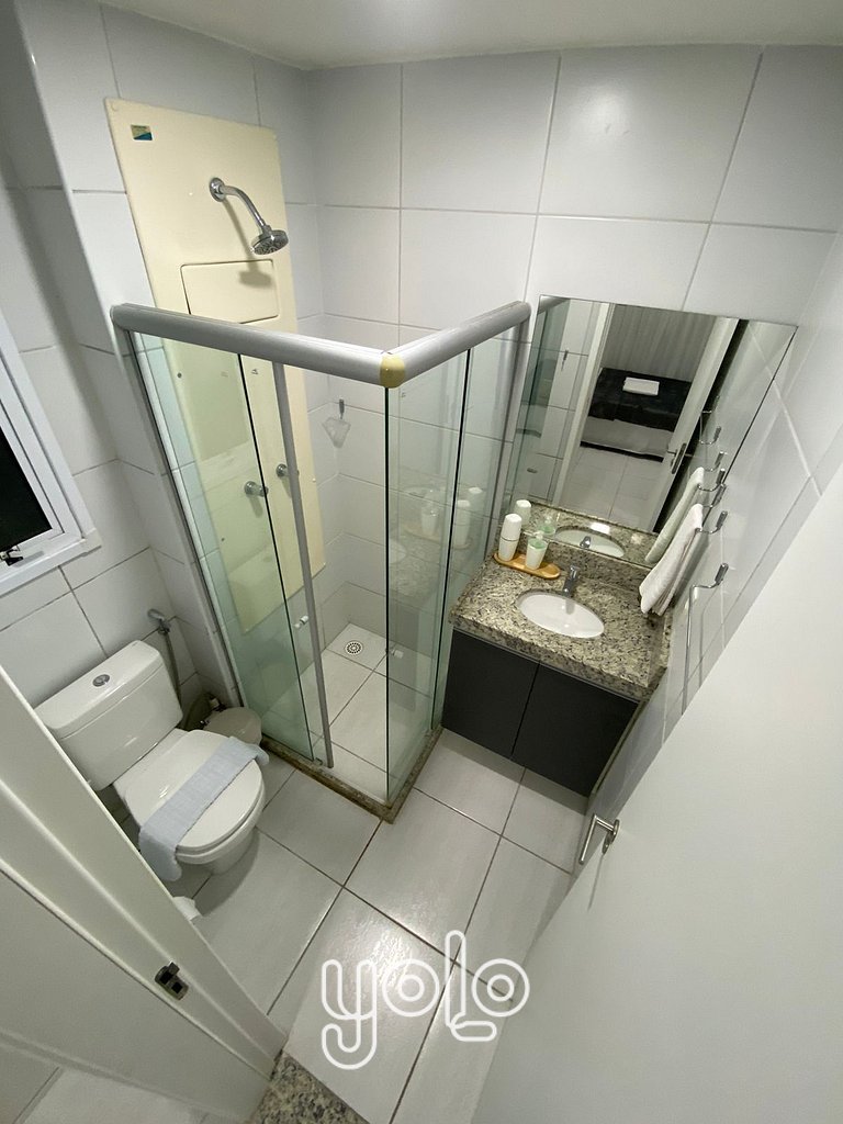 Flat 3 quartos no Muro Alto Condomínio Clube #402A