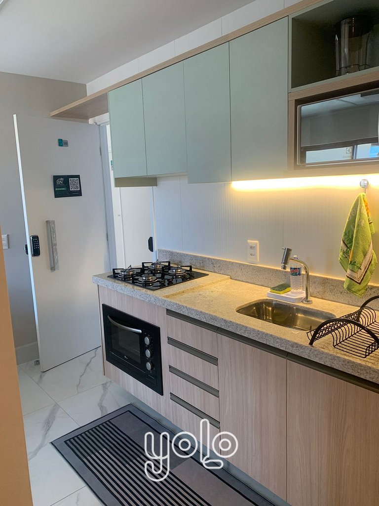 Flat 1 quarto beira-mar em Porto de Galinhas