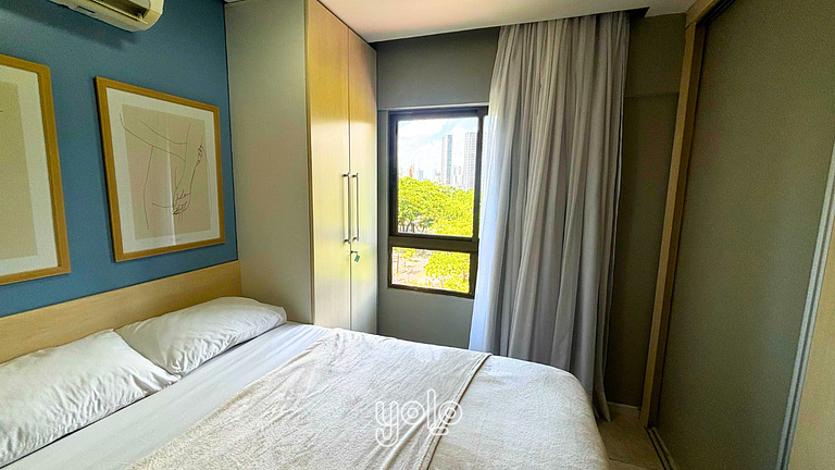 Flat 1 quarto no bairro da Jaqueira Recife