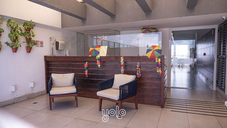 Flat 1 quarto no Pontes Home Stay Boa Viagem #2103