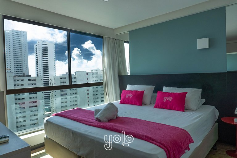 Flat a 350m da praia de Boa Viagem Pontes Home Stay #1708CM