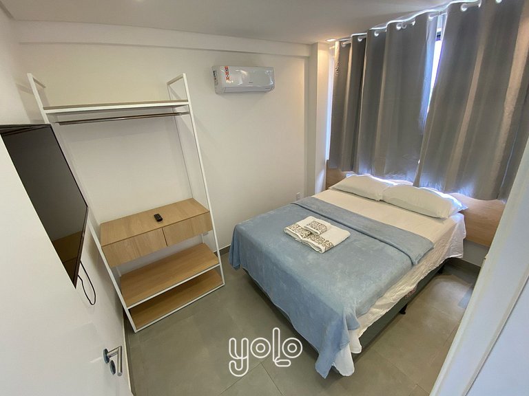 Flat 2 quartos no centro de Porto de Galinhas #201