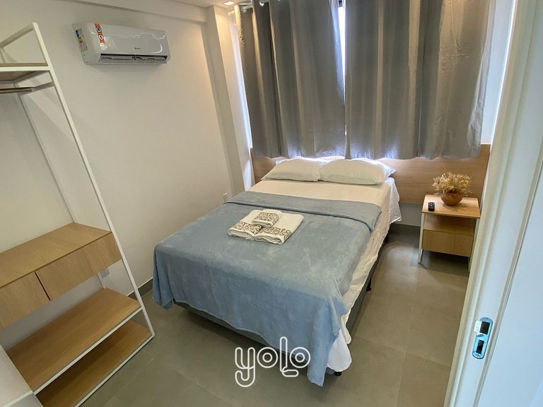 Flat 2 quartos no centro de Porto de Galinhas #201