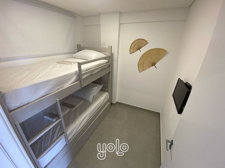 Flat 2 quartos no centro de Porto de Galinhas #201