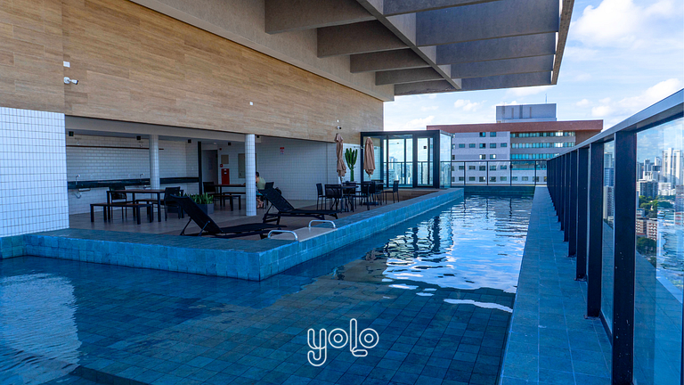 Flat Moderno no bairro da Boa Vista Recife