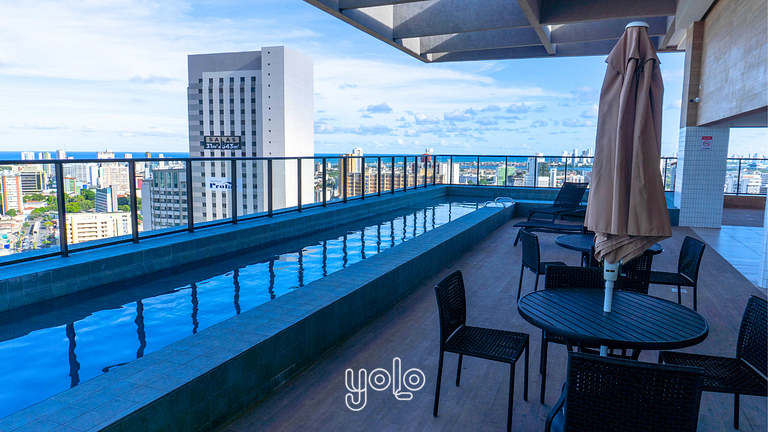 Flat Moderno no bairro da Boa Vista Recife