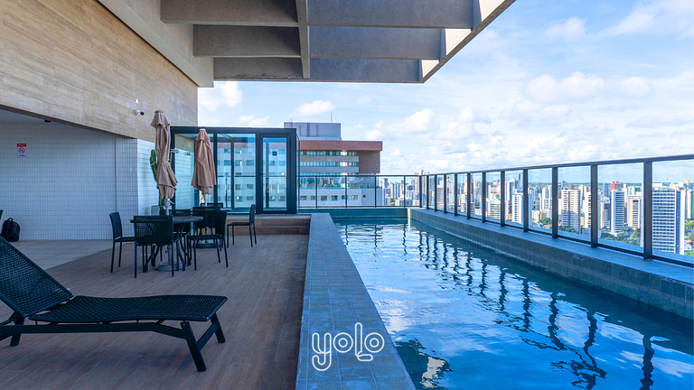Flat Moderno no bairro da Boa Vista Recife