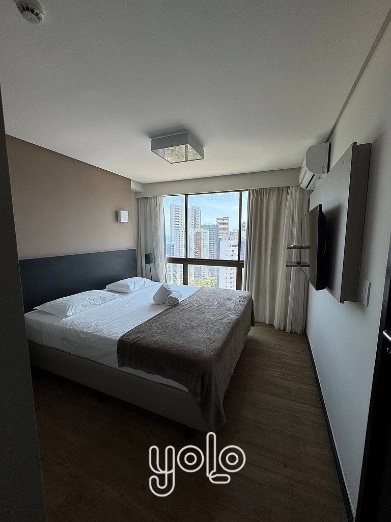 Flat 1 quarto no Pontes Home Stay Boa Viagem #2103CM