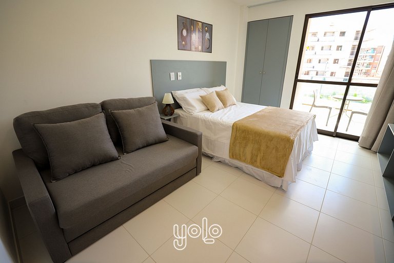 Studio no Malia Beach em Porto de Galinhas #110CM