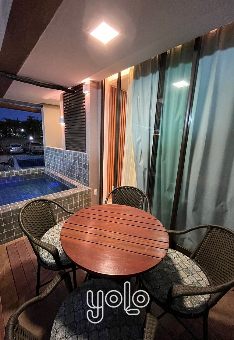 Flat Piscina Privativa Sunny Hall Porto de Galinhas #019CM