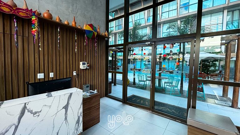 Flats Deluxe no Sunny Hall em Porto de Galinhas