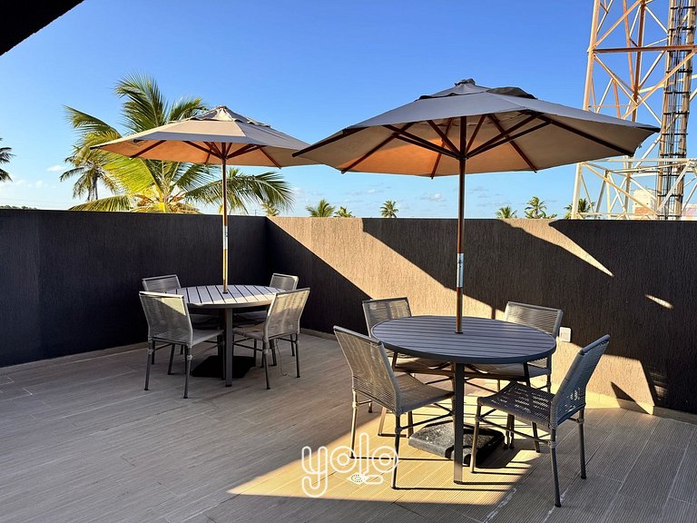 Flats a 450m do mar em Porto de Galinhas