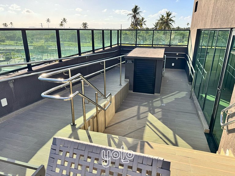 Flats a 450m do mar em Porto de Galinhas
