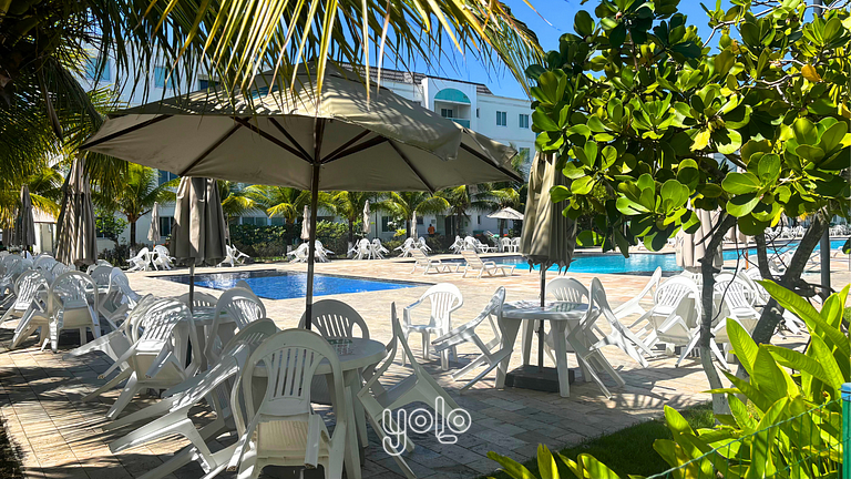 Flat no Palm Village Acqua Porto de Galinhas