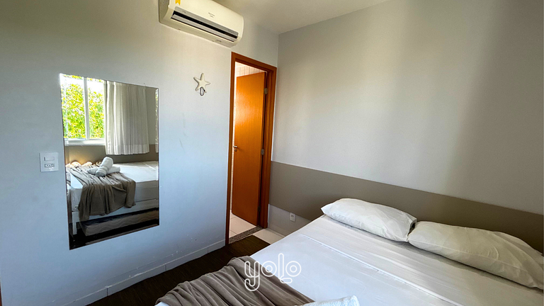 Flat 3 Quartos Palm Village Porto de Galinhas