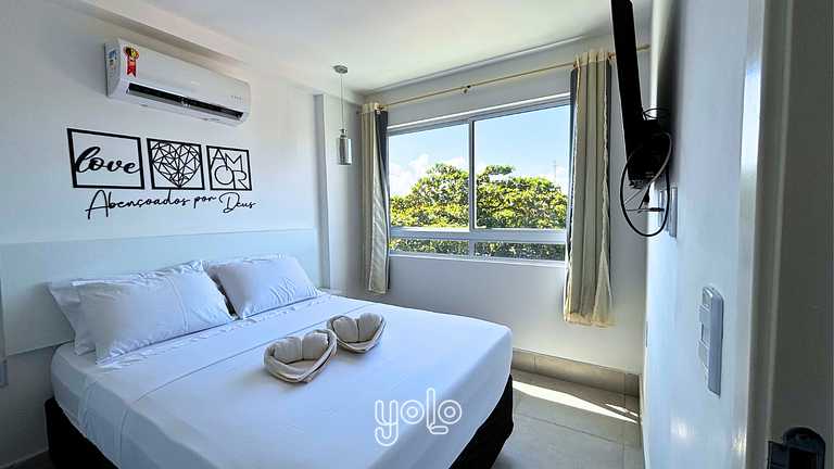 Flat 1 Qto 400m da Praia Centro Porto de Galinhas
