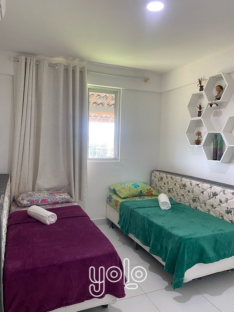 Villas do Atlântico - Flat 3 quartos 100m da Praia