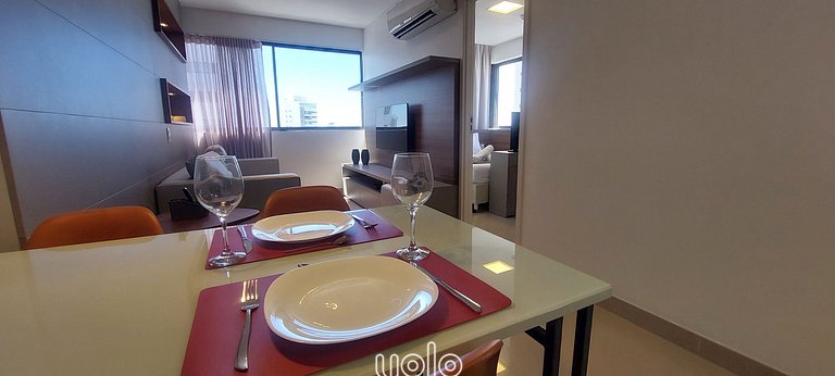 Flat 1 quarto - Beach Class Residence por Yolo #2608
