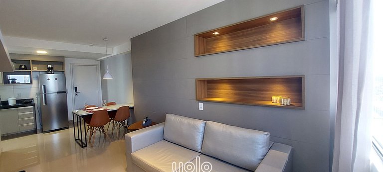 Flat 1 quarto - Beach Class Residence por Yolo #2608