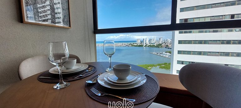 Flat 1 quarto próx ao Shopping Rio Mar Recife #1902