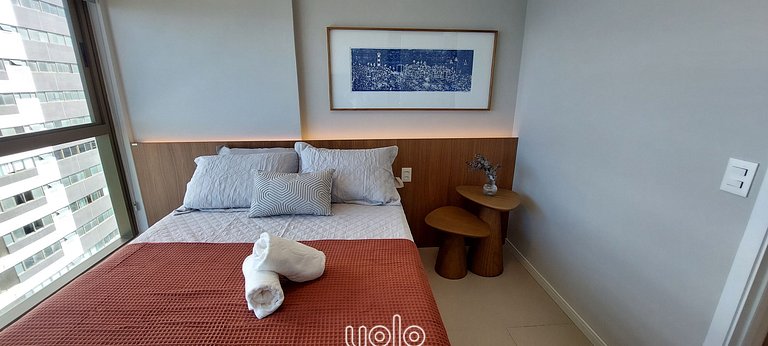 Flat 1 quarto próx ao Shopping Rio Mar Recife #1902