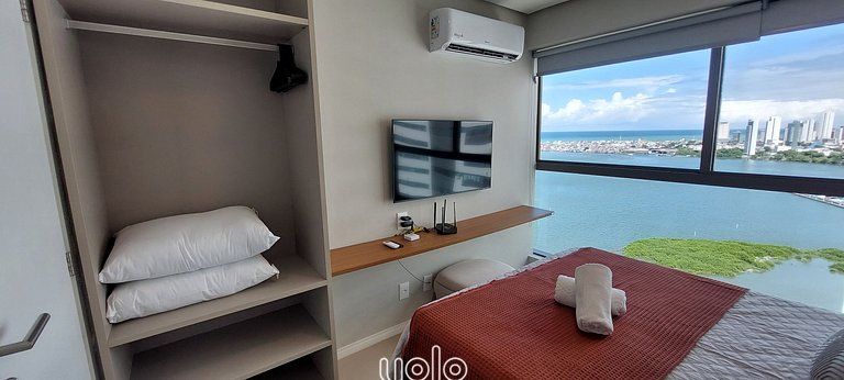 Flat 1 quarto próx ao Shopping Rio Mar Recife #1902