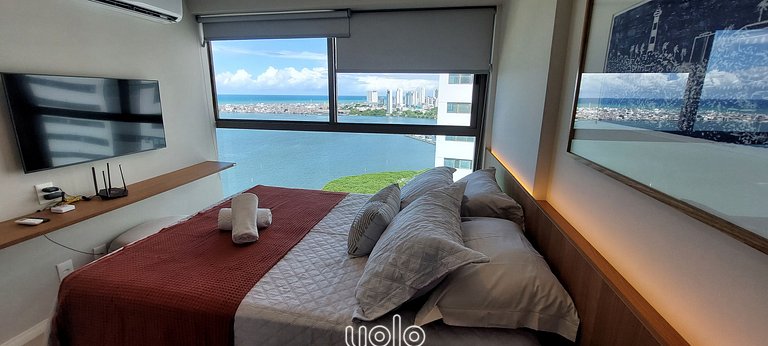 Flat 1 quarto próx ao Shopping Rio Mar Recife #1902