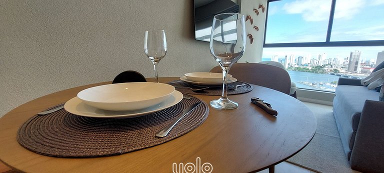 Flat 1 quarto próx ao Shopping Rio Mar Recife #1903