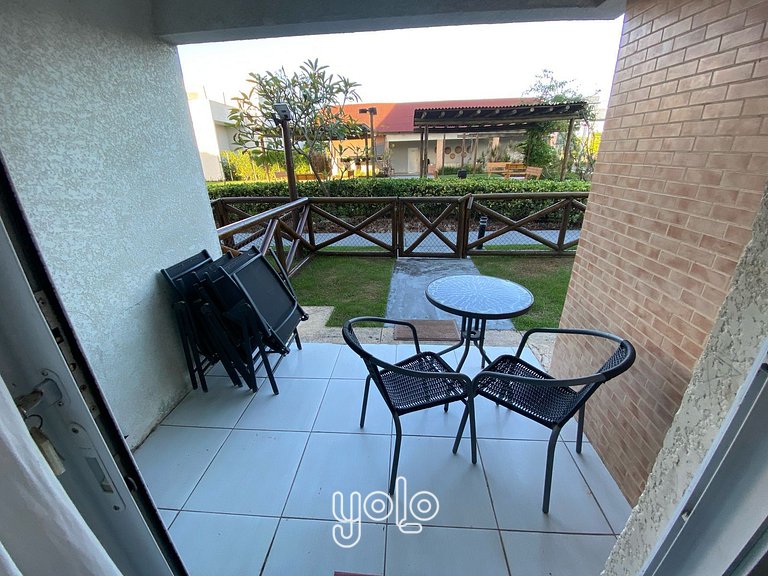 Flat 3 quartos no Muro Alto Condomínio Clube #102A