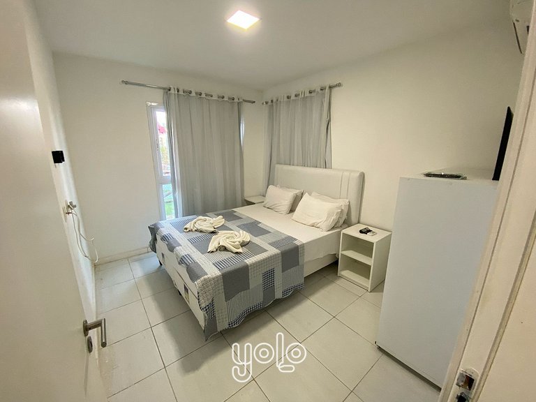 Flat 3 quartos no Muro Alto Condomínio Clube #102A