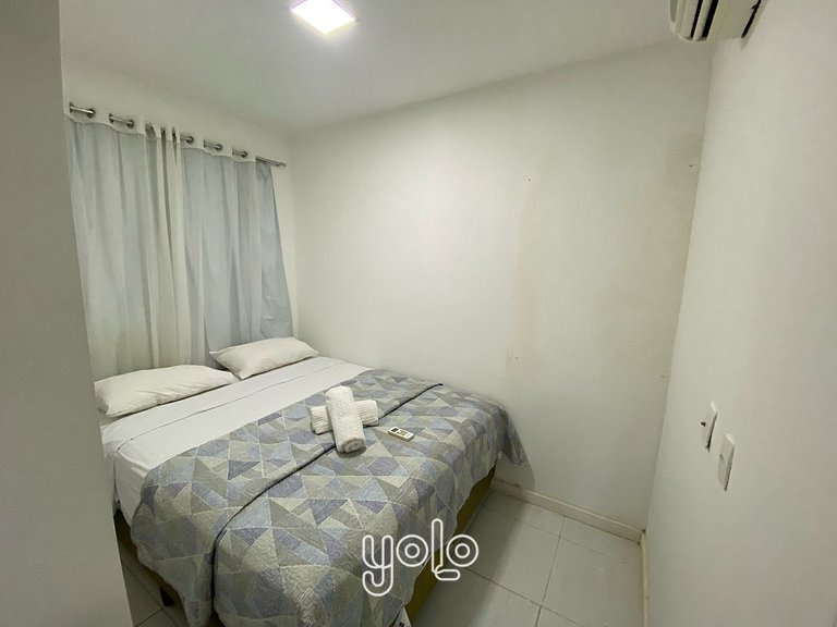 Flat 3 quartos no Muro Alto Condomínio Clube #102A