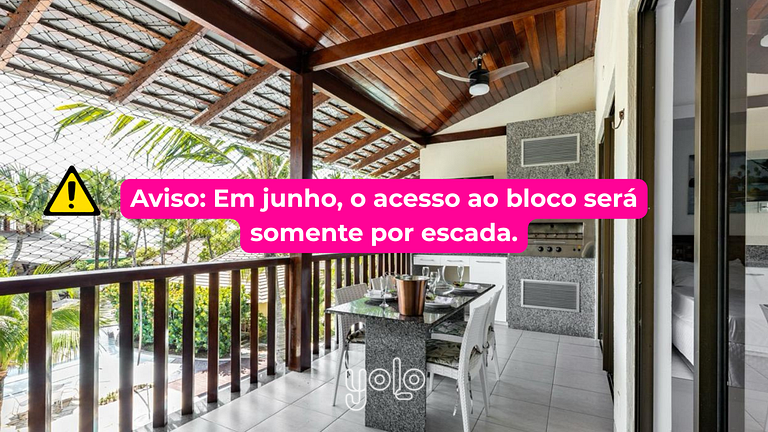Flat 4 quartos Nannai Residence Muro Alto