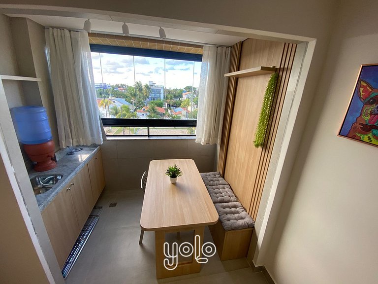 Flat 2 quartos no centro de Porto de Galinhas #302