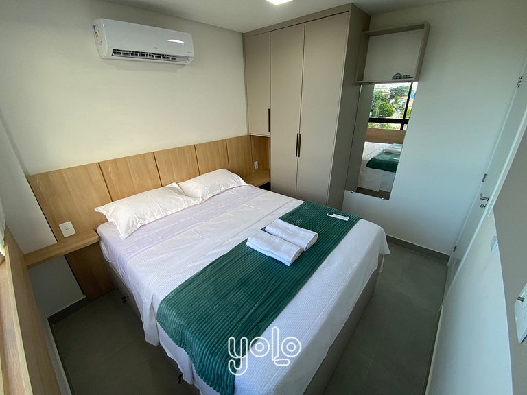 Flat 2 quartos no centro de Porto de Galinhas #302