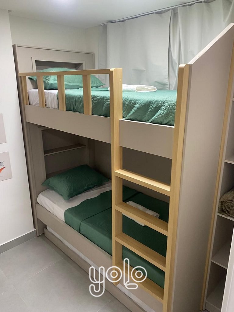 Flat 2 quartos no centro de Porto de Galinhas #302