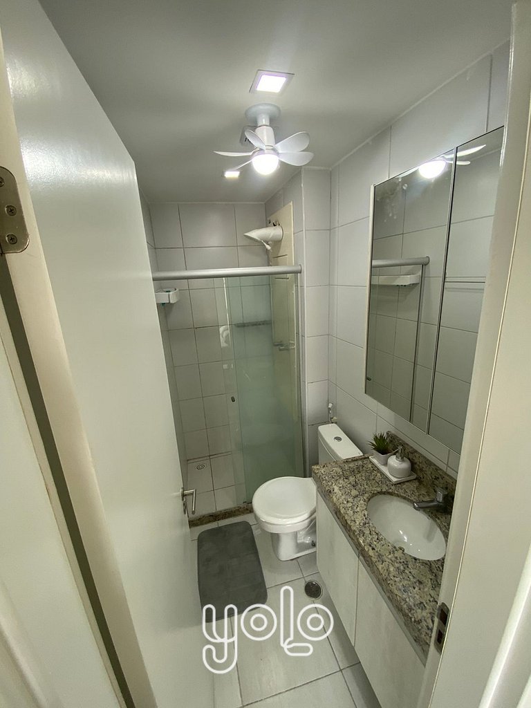 Muro Alto Condomínio Clube – Flat 1 quarto #414