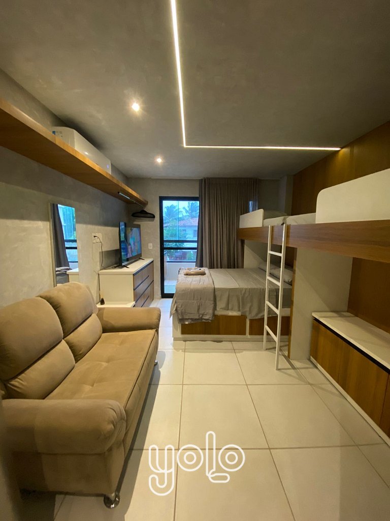 Studio a 900m da Praia Porto de Galinhas