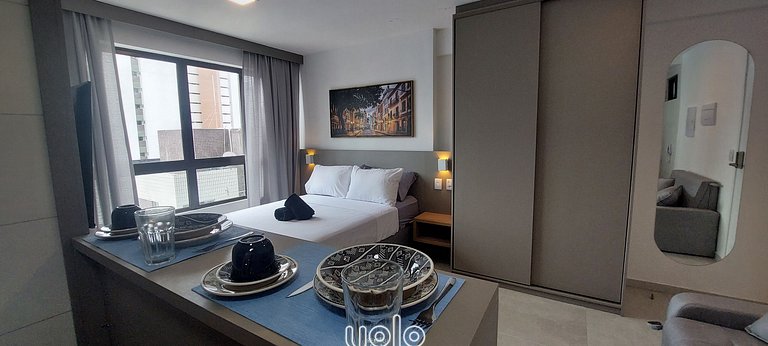 Studio no Allure Residence em Boa Viagem Recife