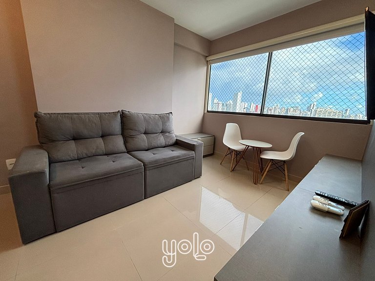 Flat 1 quarto - Beach Class Residence por Yolo #16