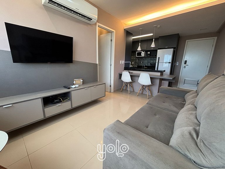 Flat 1 quarto - Beach Class Residence por Yolo #16