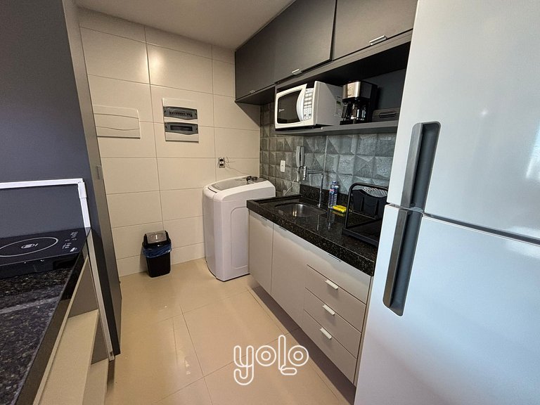 Flat 1 quarto - Beach Class Residence por Yolo #16
